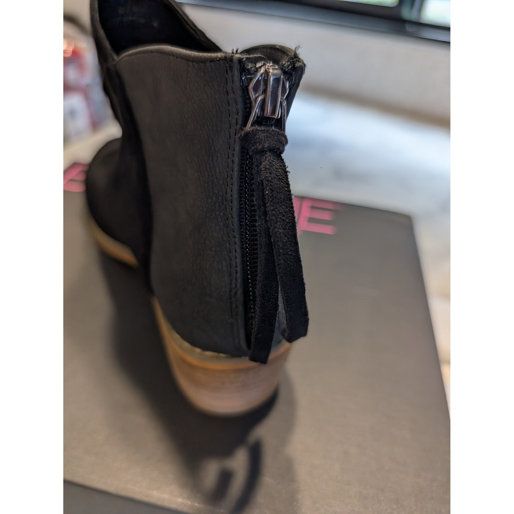 Boutique by Corkys Sis Ankle Boots Women 7 Black New Mixed Media Back Zip Bootie - Picture 6 of 6
